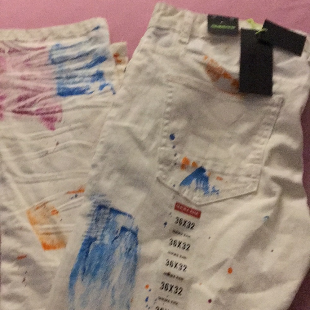 ⚡️Men’s Smoke Rise Paint Splattered Jeans